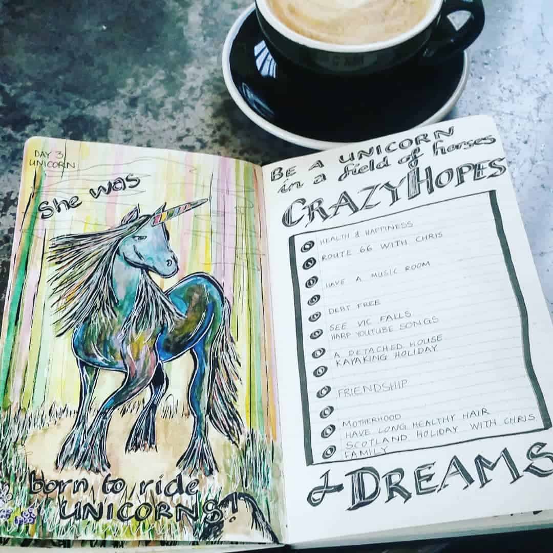 Bullet Journal Unicorn Spread