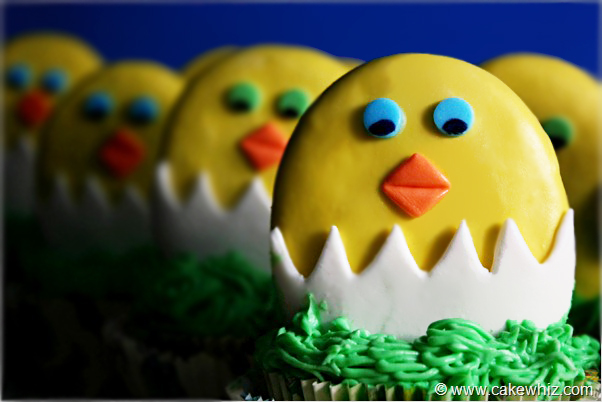 Easter Chick Cupcakes