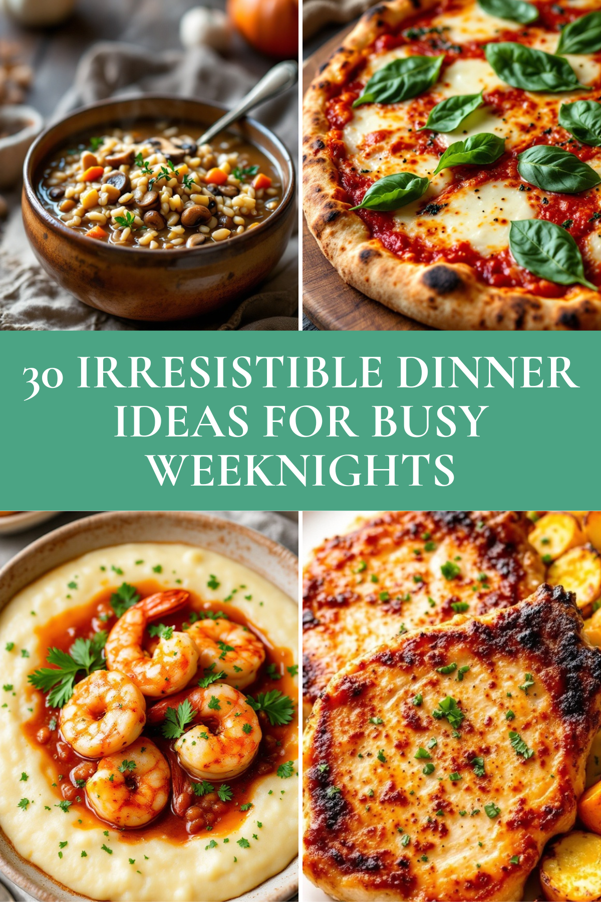 Tired of the dinner rut? These 30 delicious recipes will inspire you to try something new every night! Perfect for busy weeknights or cozy family dinners. 🍝💡 #MealInspiration #DinnerIdeas