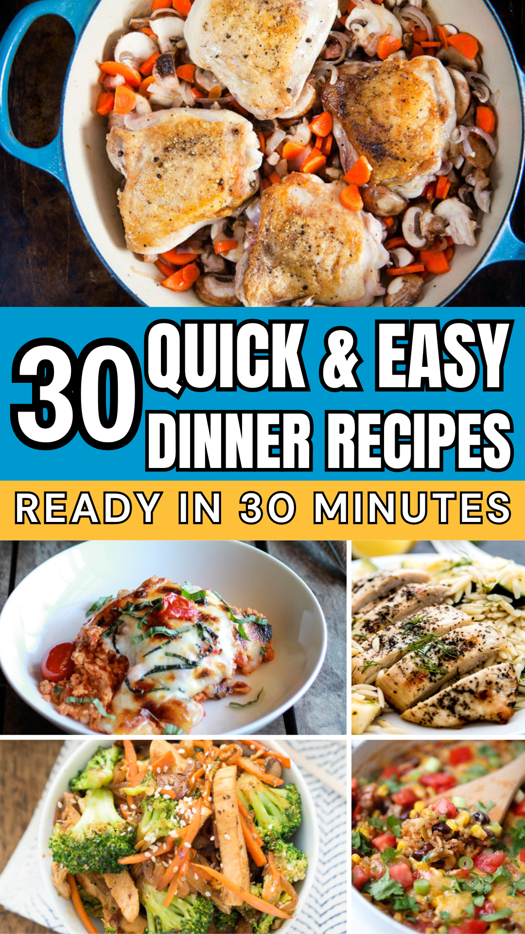 🍲 Quick & Tasty! 30 Easy Weeknight Dinners for the Whole Family, Faster than Takeout! 🚀🍴
