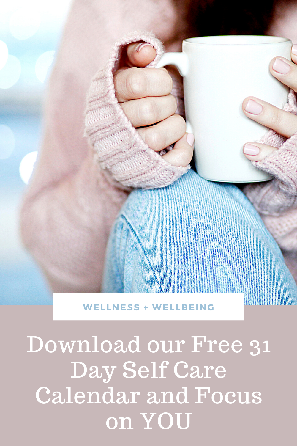 It's time to focus on YOU for a change with this free 31 day self care challenge. Don't forget to get the motivational wallpapers for your phone to keep you on track! #wellness #selfcare