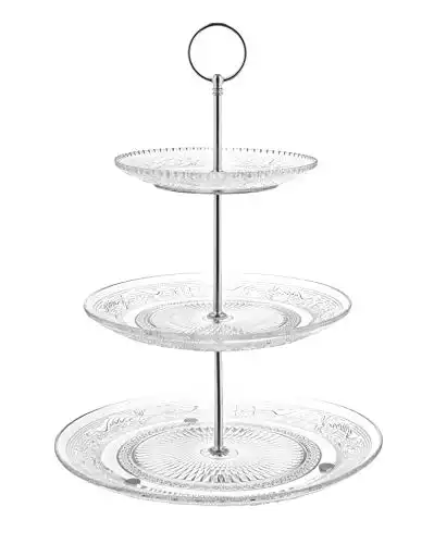 3-Tiered Glass Serving Stand