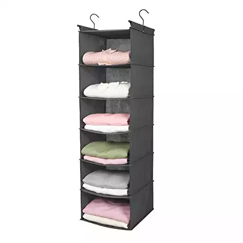 6 Tier Shelf Hanging Closet Organizer