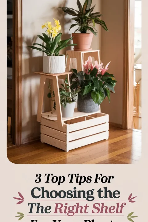 Find the perfect shelf for your plant display with these expert tips! From size and material to light access, these ideas will help your greenery thrive in style. ?? #PlantShelfIdeas #IndoorPlants #HomeDecorTips #StylishSpaces #PlantCare