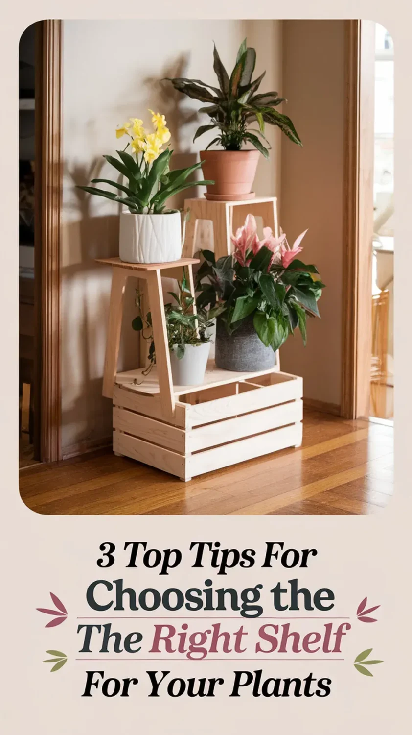 Find the perfect shelf for your plant display with these expert tips! From size and material to light access, these ideas will help your greenery thrive in style. ?? #PlantShelfIdeas #IndoorPlants #HomeDecorTips #StylishSpaces #PlantCare