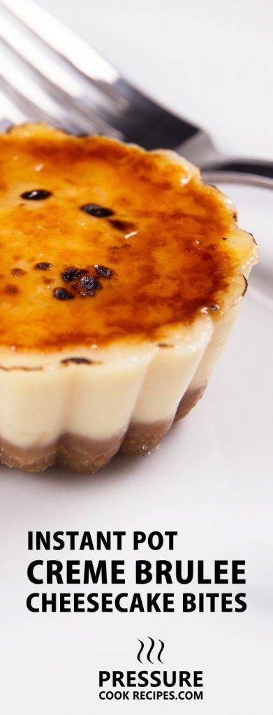 Oh my word - these Cheesecake Creme Brûlée bites look AMAZING and they