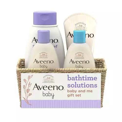 Aveeno Baby Bathtime Solutions Baby & Me Gift Set