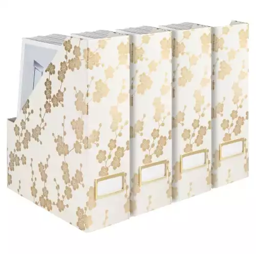 Decorative Foldable Magazine Storage Boxes