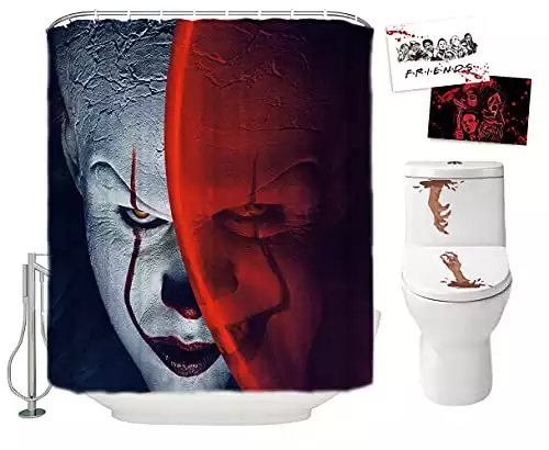 IT Pennywise The Dancing Clown Shower Curtain