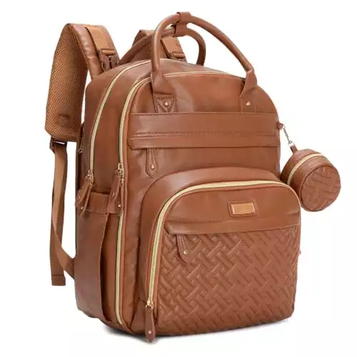 Leather Diaper Bag