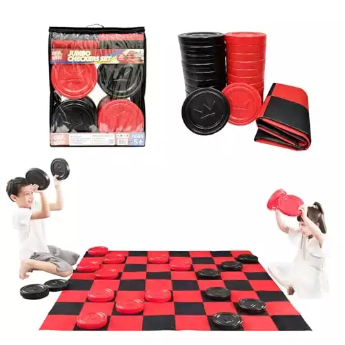 GRIP KIDS Jumbo Checkers Set