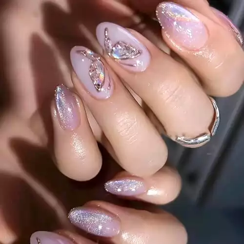 Almond Press on Nails