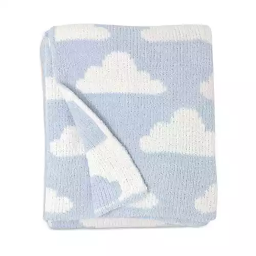 Blue Clouds Chenille Soft Blanket