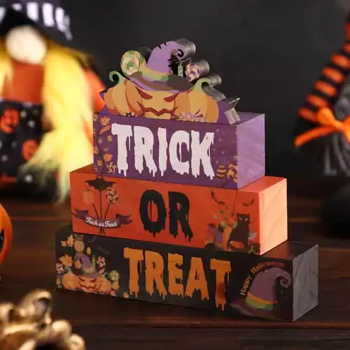 Trick or Treat Wooden Sign