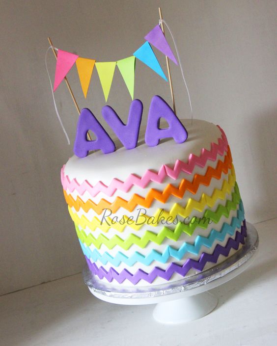 Party Rainbow Cake - Tara Teaspoon