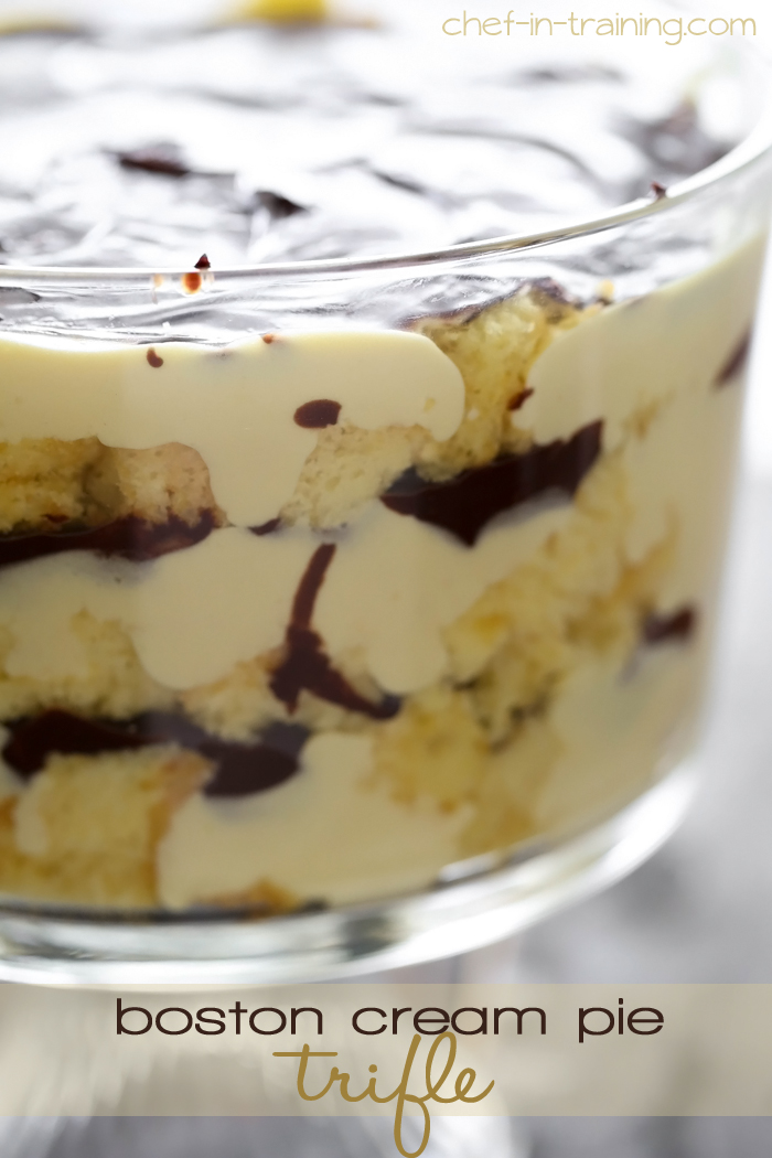 Boston Cream Pie Trifle