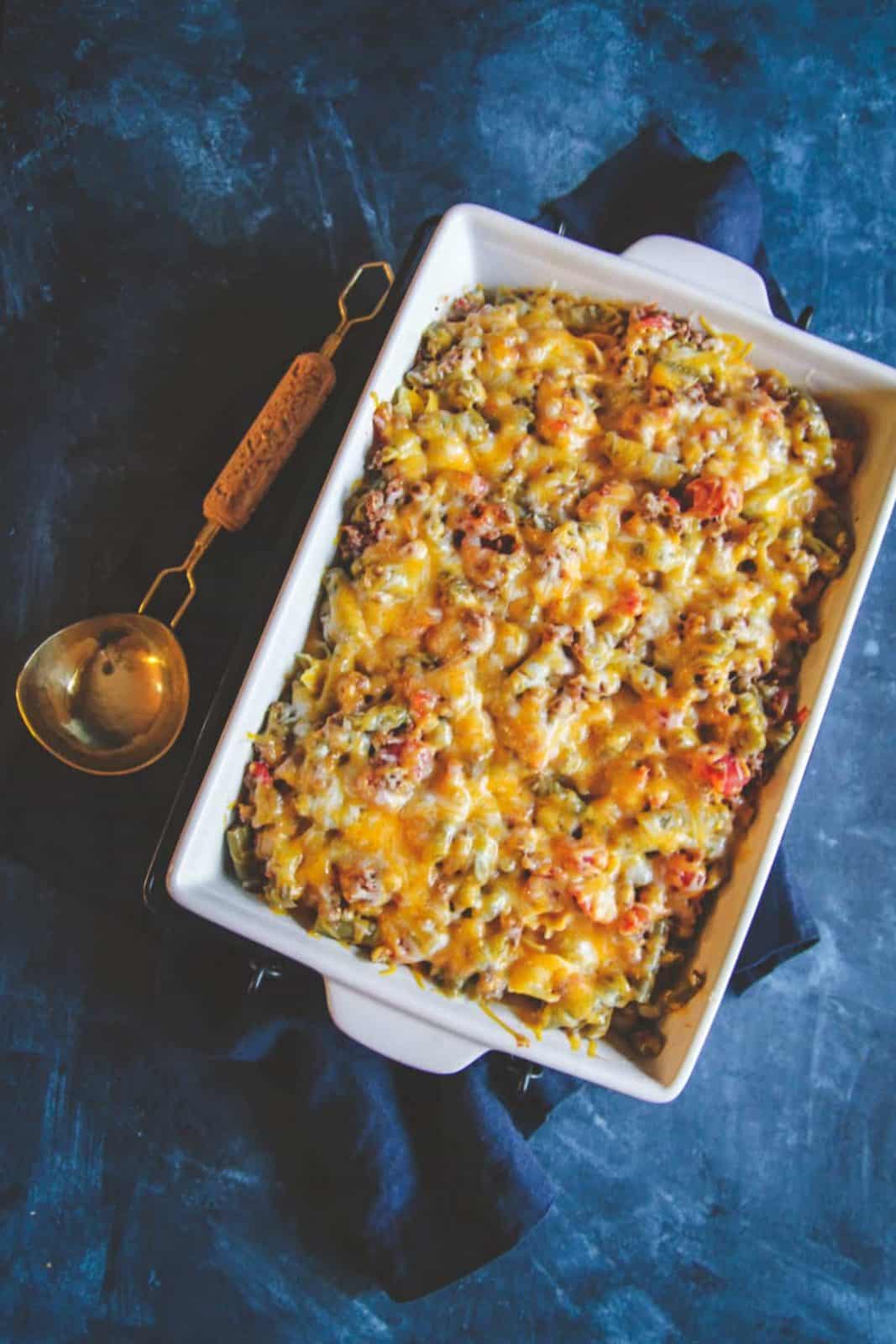 5 Ingredient Cheesy Beef and Egg Noodle Casserole Recipe