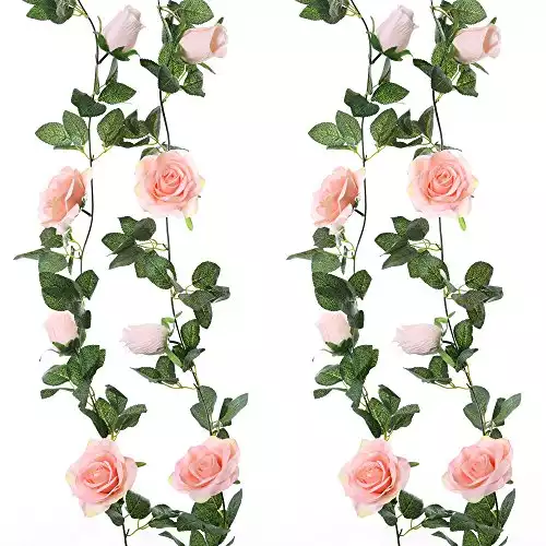 Pink Artificial Floral Garland