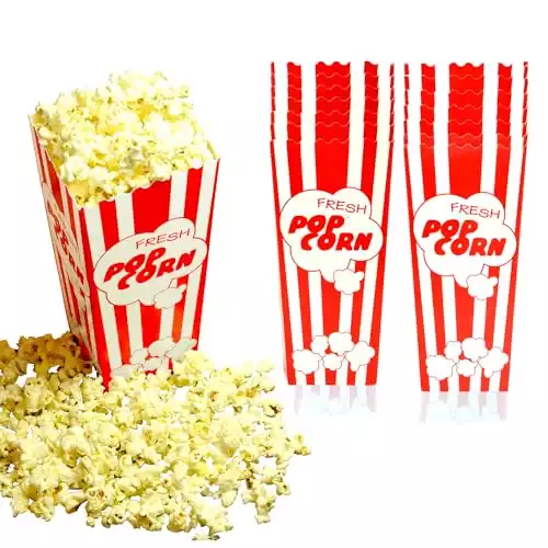 Movie Night Popcorn Paper Boxes Buckets