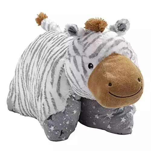 Pillow Pets Naturally Comfy Zebra Stuffed Animal Plush Toy