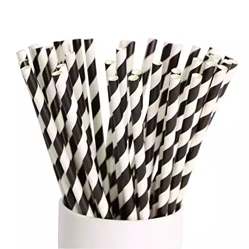 Black & White Straws