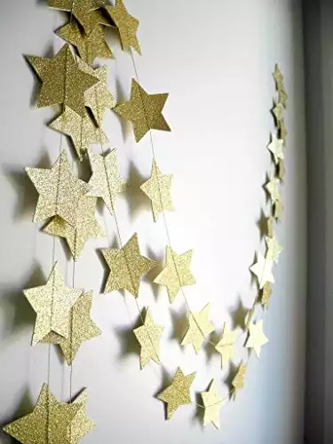 ,Gold Star Garland