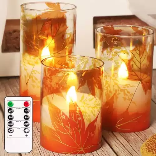 Thanksgiving Candles Centerpiece