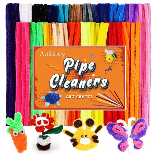 Aoibrloy 200PCS Pipe Cleaners Craft