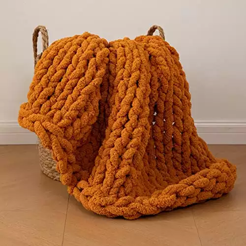 Chunky Knit Blanket Throw