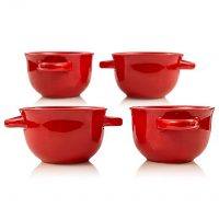 Red Soup Bowls