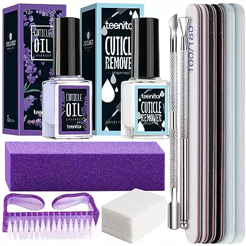 Nail Care Kit with Buffers and Cuticle Oil