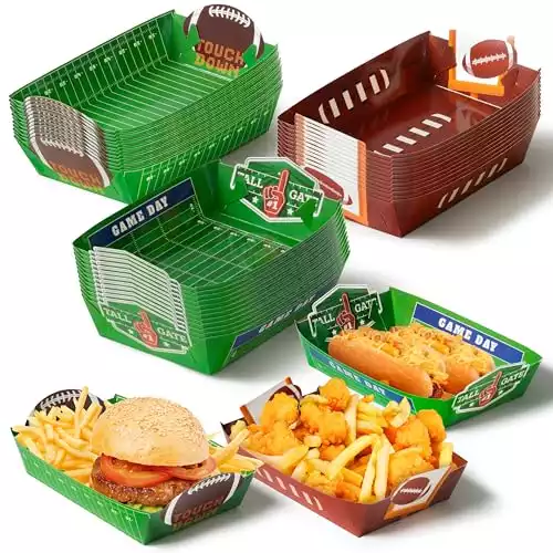 Large Football Food Plates