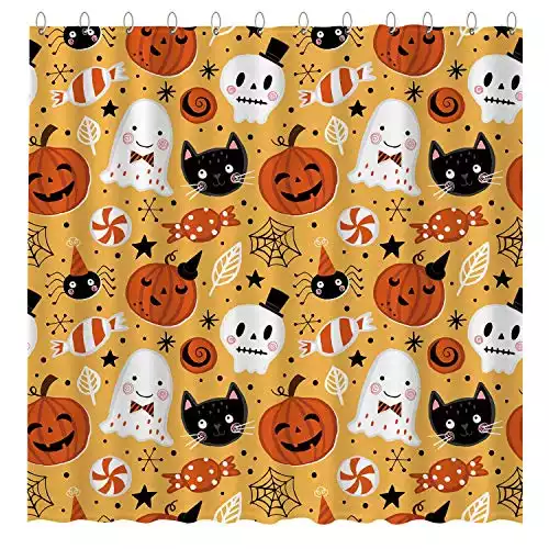 Cute Halloween Shower Curtain for Kids