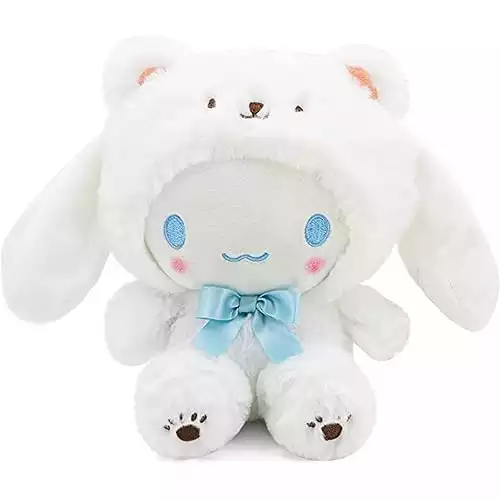 Cute White Bear Bunny Plush