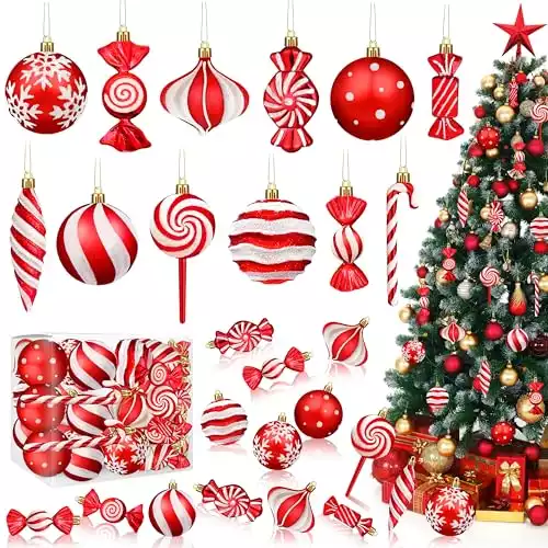 Christmas Ornaments Candy Lollipop Set