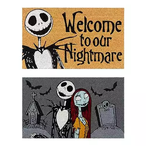 Nightmare Before Christmas Coir Mat (2-Pack)