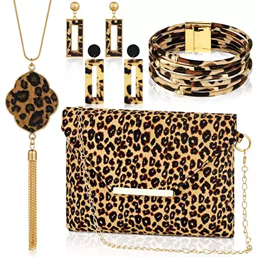 Women's Leopard Print Jewelry Set