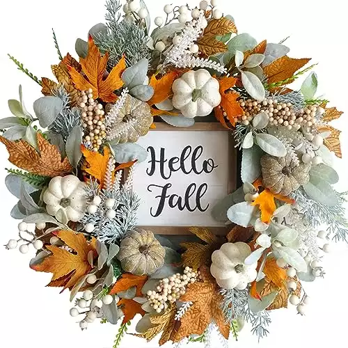 20inch Thanksgiving Fall Wreath