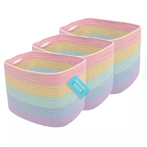 Cute Rainbow Storage Basket