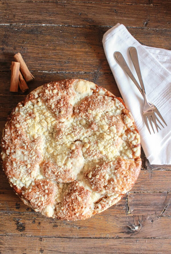 Oh My... that streusel topping smells so good! Seriously you'd better make two!