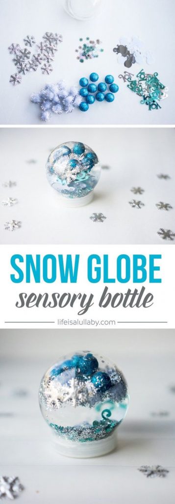 Ooh What a WONDERFUL way to use snowflakes by making a snow globe!