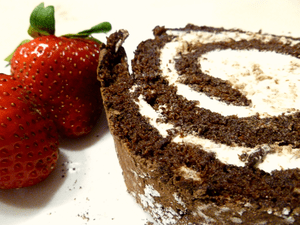Flourless Chocolate Cake Roll