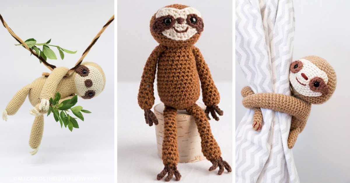 Sloth Crochet Patterns The cutest projects to try!