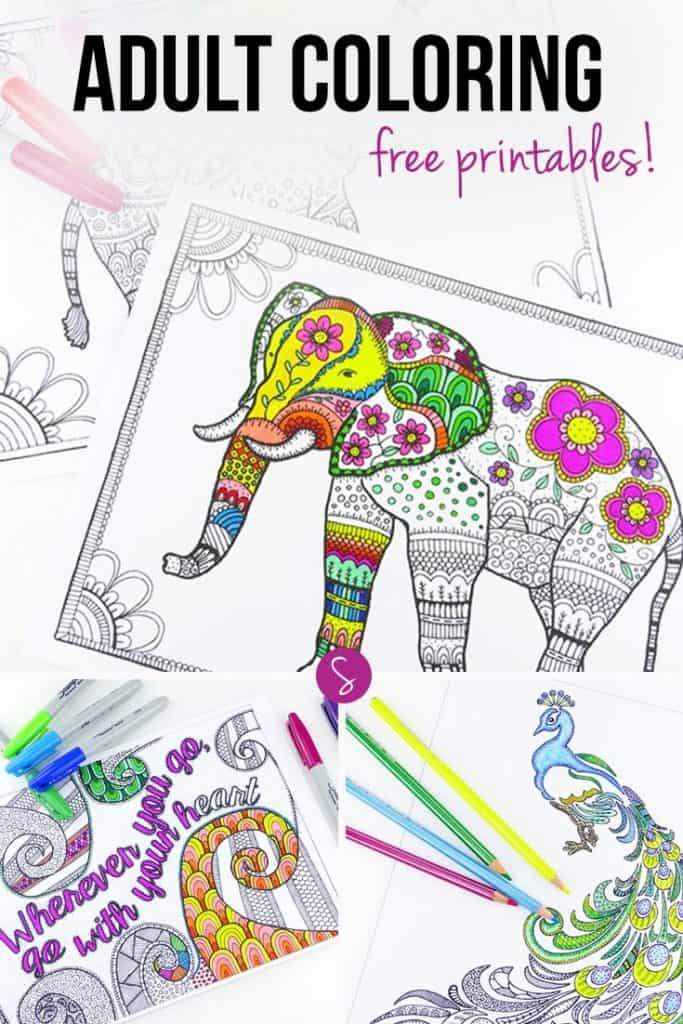 amazing adult coloring books free printable pages to try