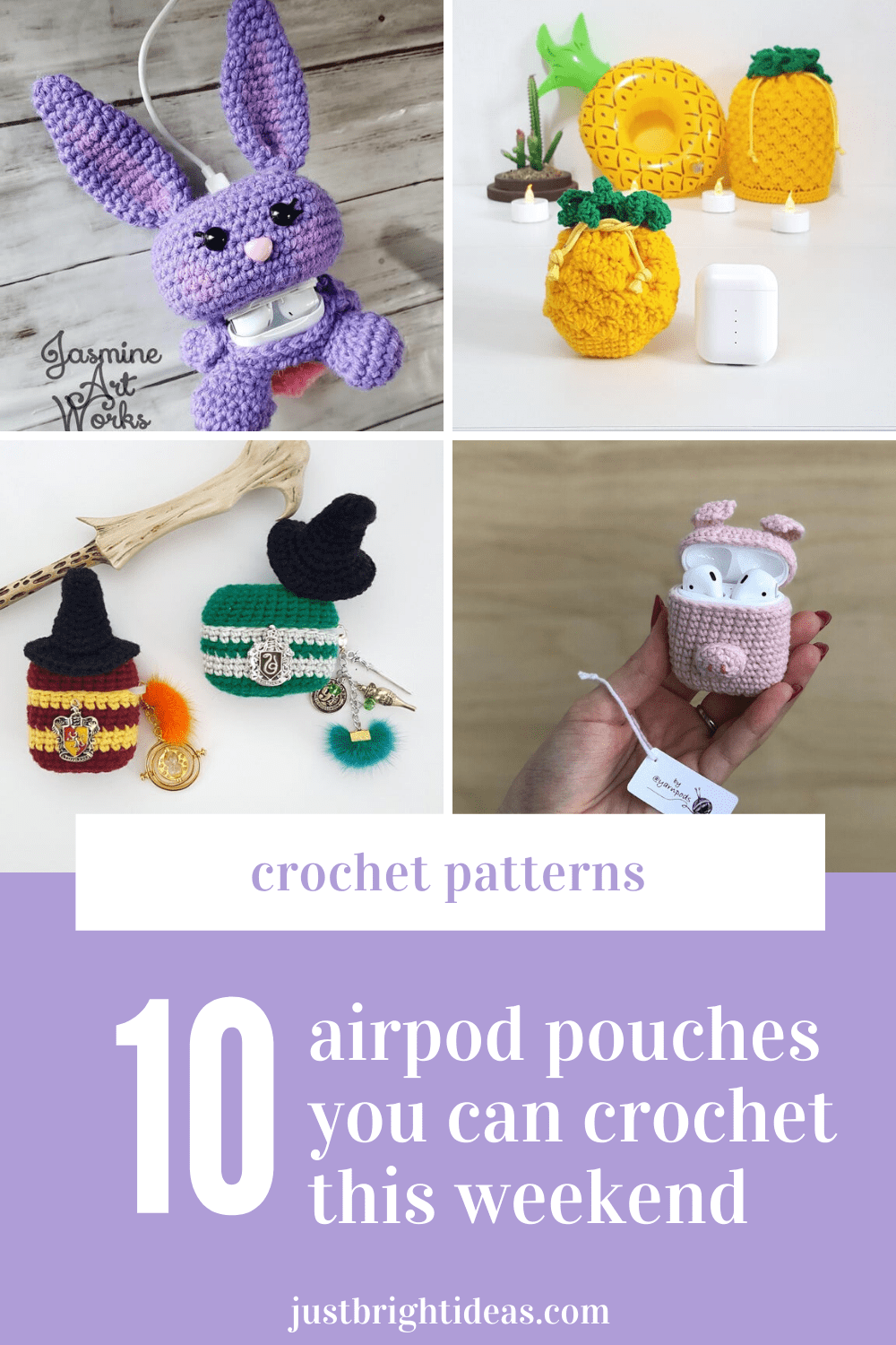 How adorable are these crochet airpod pouches! The perfect gift for someone who needs to keep their pods safe and sound!