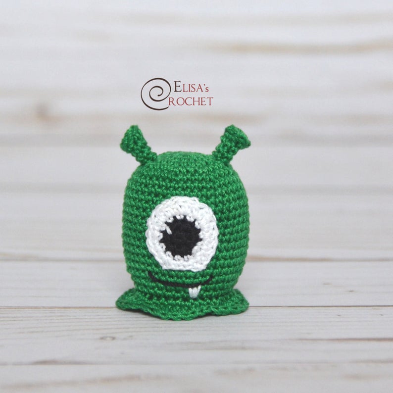 A cute crochet alien pattern