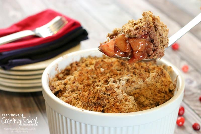 Allergy-Friendly Apple Cranberry Crisp Instant Pot