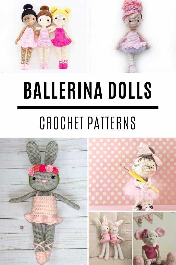 These amigurumi ballerina dolls are so SWEET and the crochet patterns are easy to follow!