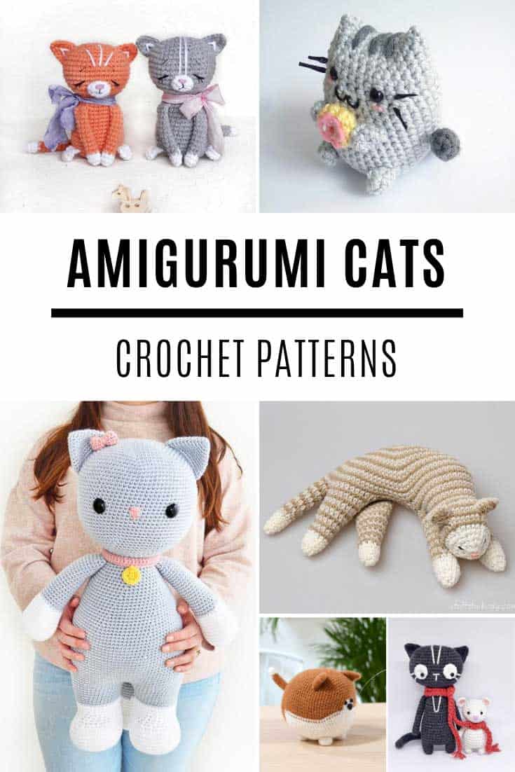 These amigurumi cats crochet patterns are just the SWEETEST!