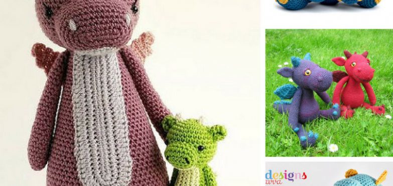 These Amigurumi Dragons are totally adorable!